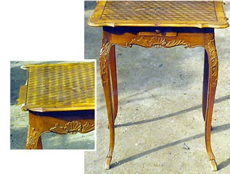 Restaurierung einen altes Tisches